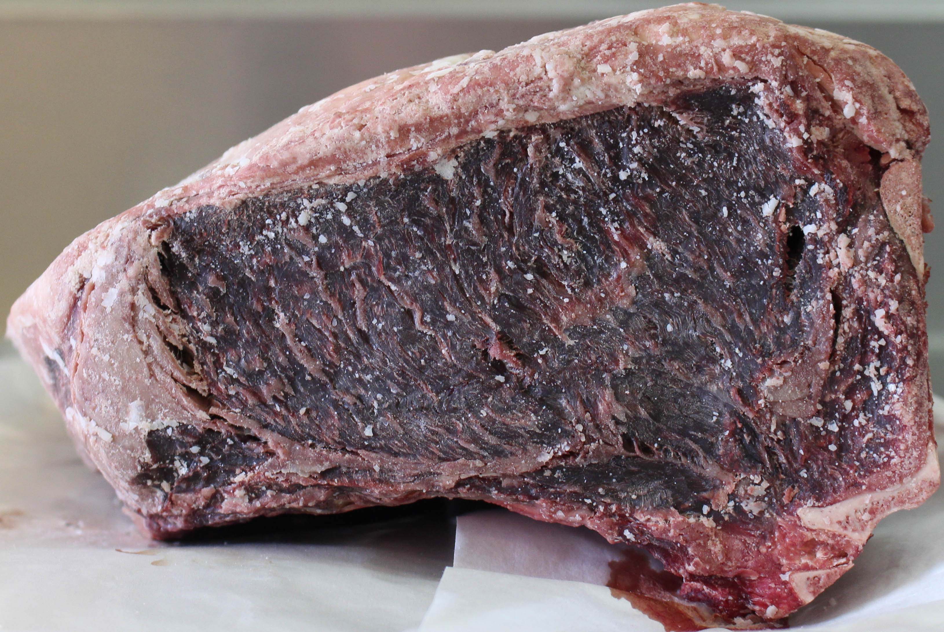 Dry Aged Prime Bone In New York Striploins